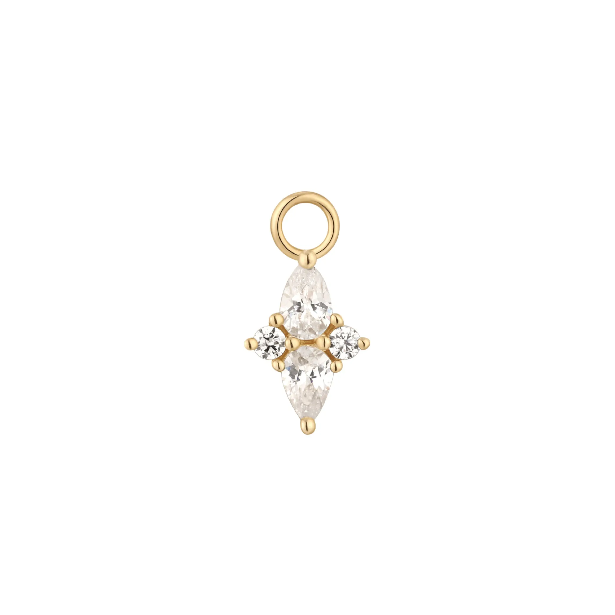 Ethereal - CZ - Gold Charm