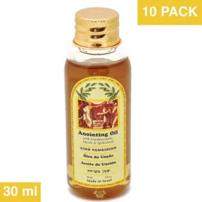 Frankincense Myrrh & Spikenard Anointing Oil 30 ml. Ein Gedi From Holyland Jerusalem x 10