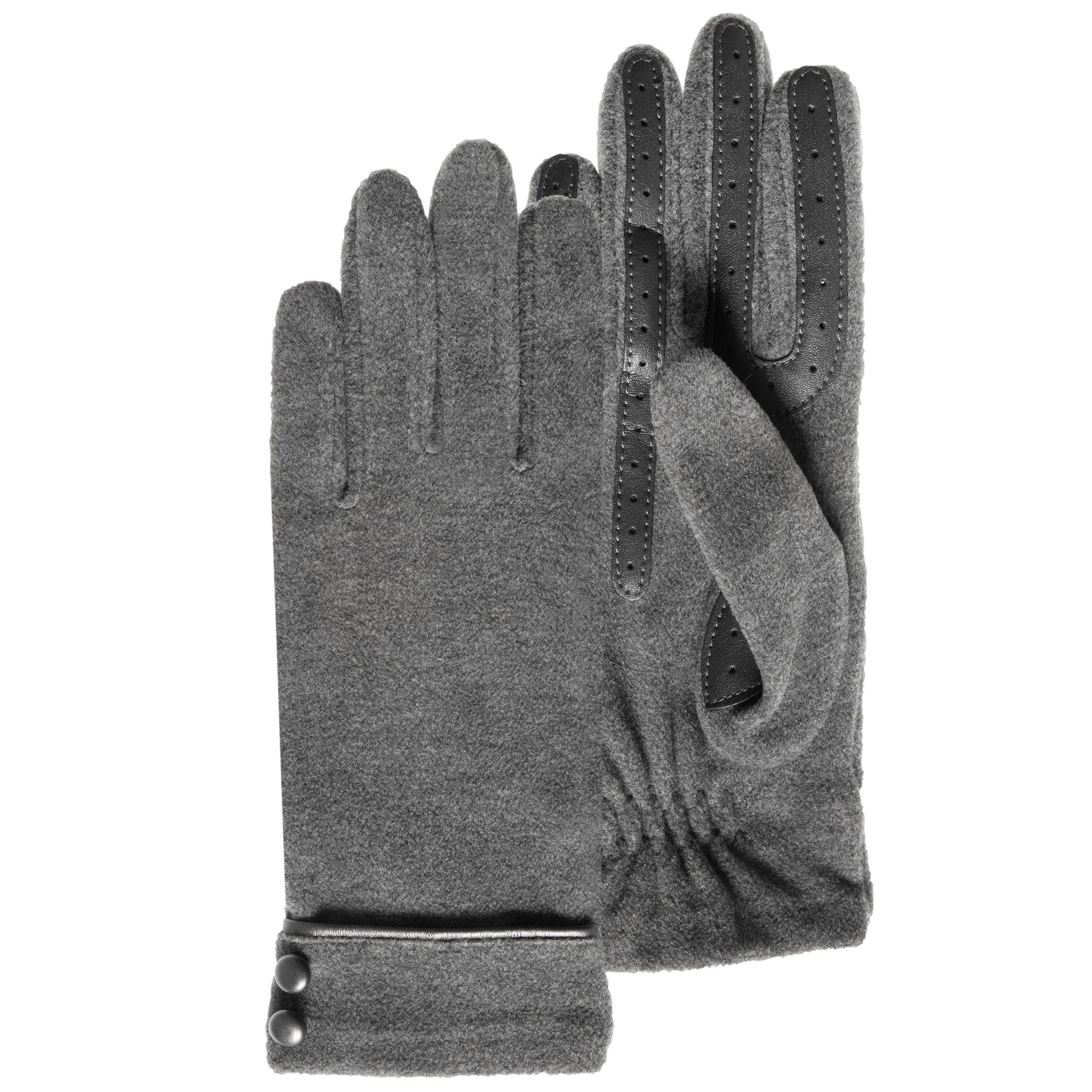 Gants Femme tactiles Polaire Gris