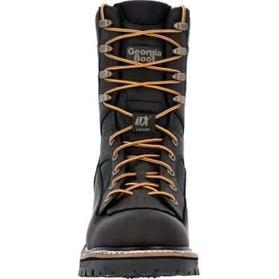 Georgia Men's Ltx Logger 9" Comp Toe WP Work Boot -Black- GB00619