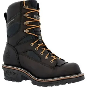 Georgia Men's Ltx Logger 9" Comp Toe WP Work Boot -Black- GB00619