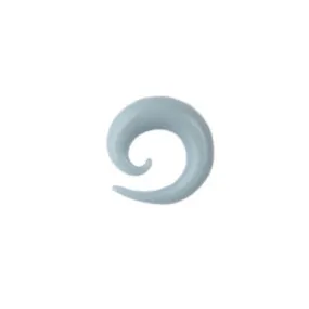 Glass Simple Spiral - Powder Blue