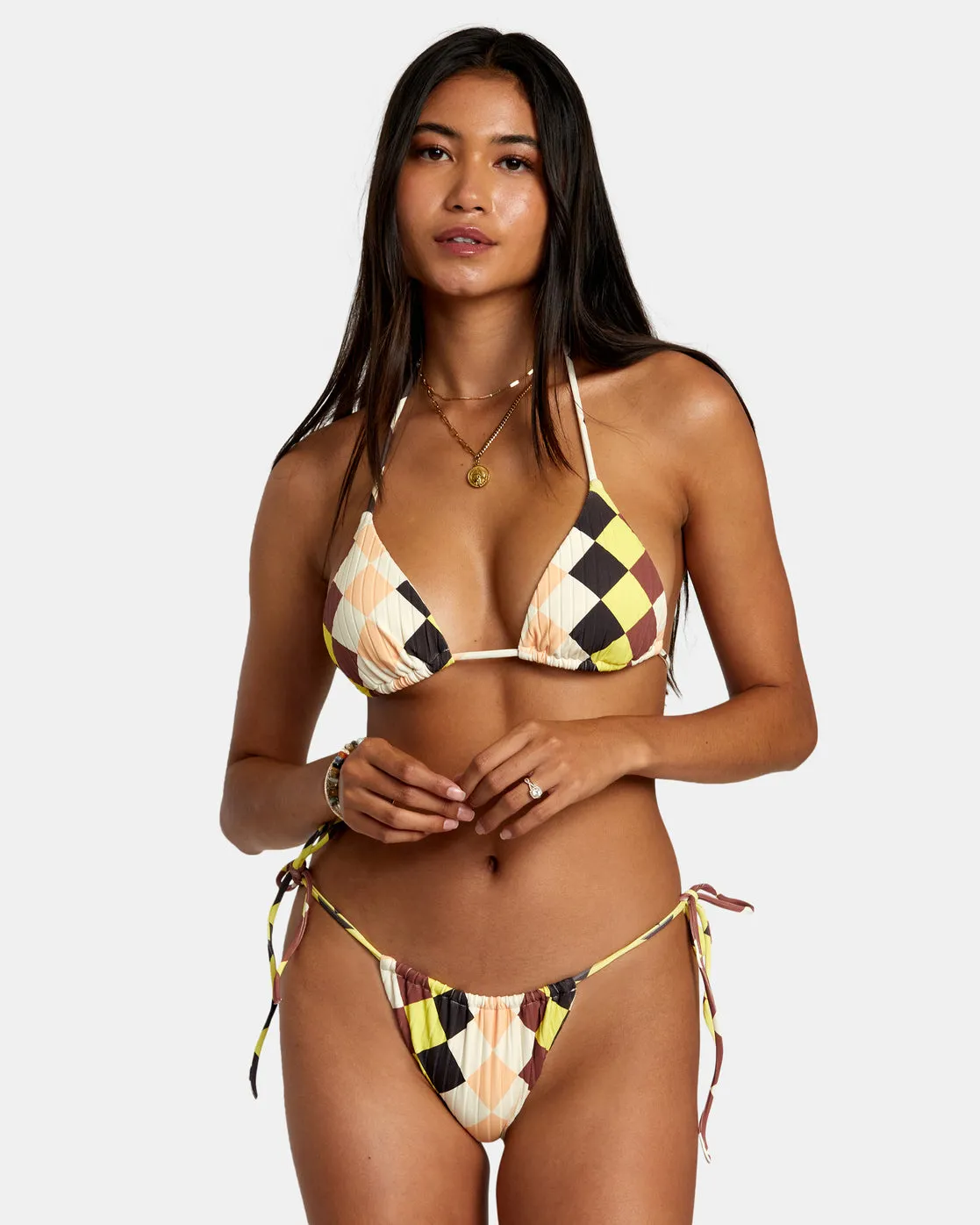 Greenpacha Breeze Halter Triangle Bikini Top - Multi