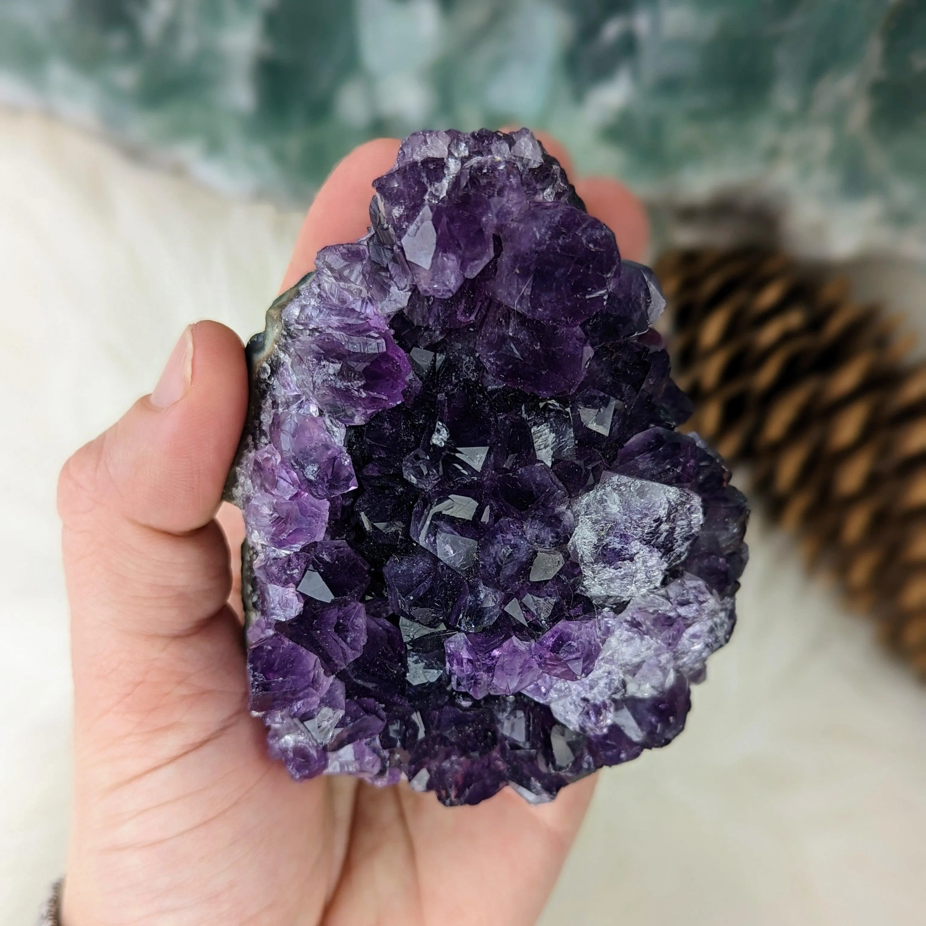 Healing Gemmy and Dark Amethyst Cluster ~ Amazing Sparkle and Shimmer!