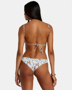 Jesse Lortz Ravey Wave Eco Cheeky Bikini Bottoms - White