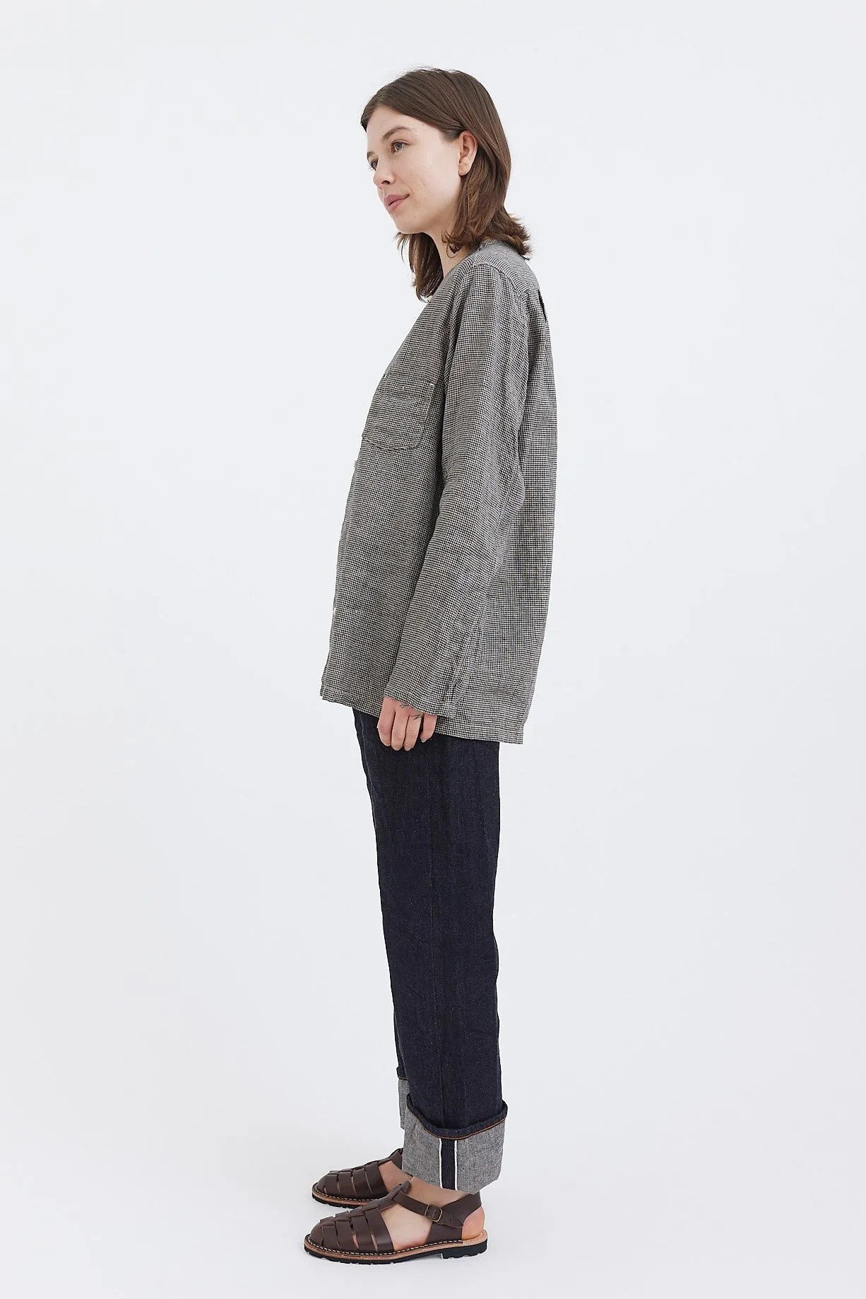 Kaval - No-Collar Shirt Linen