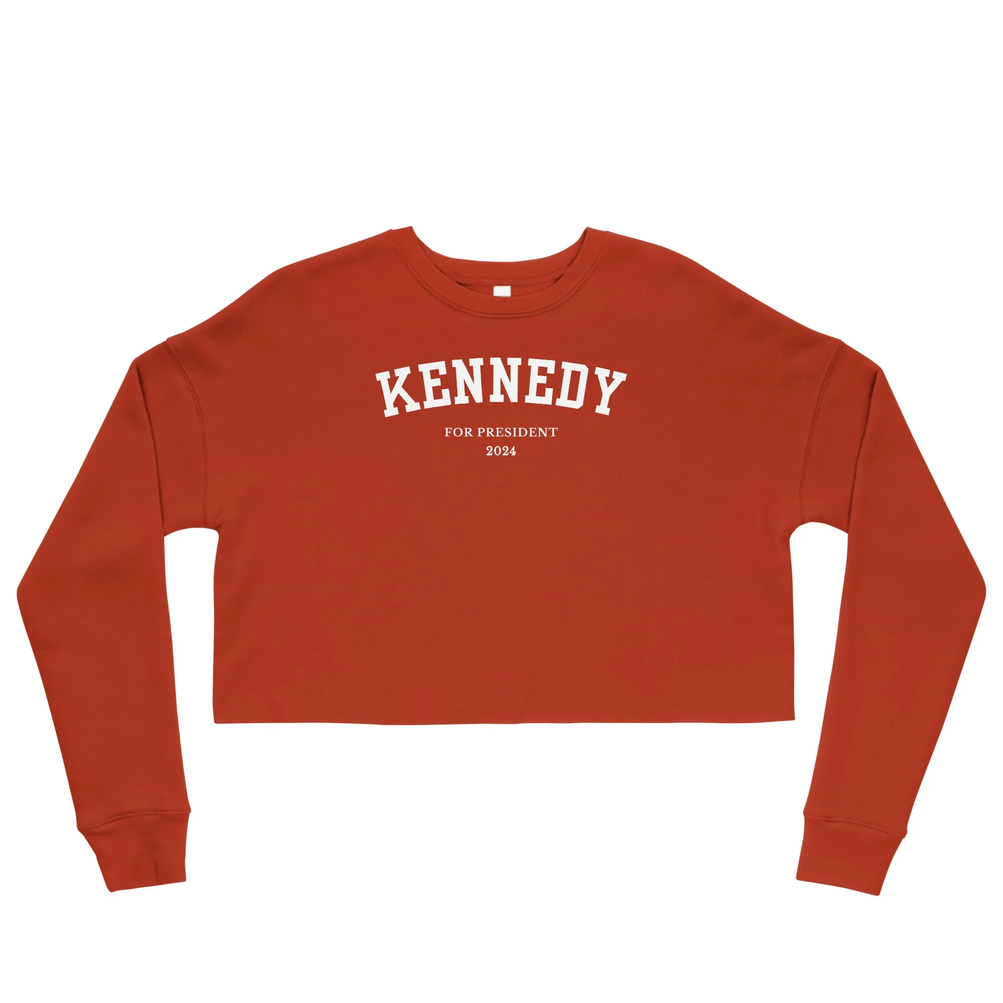 Kennedy for President Collegiate Crop Sweatshirt