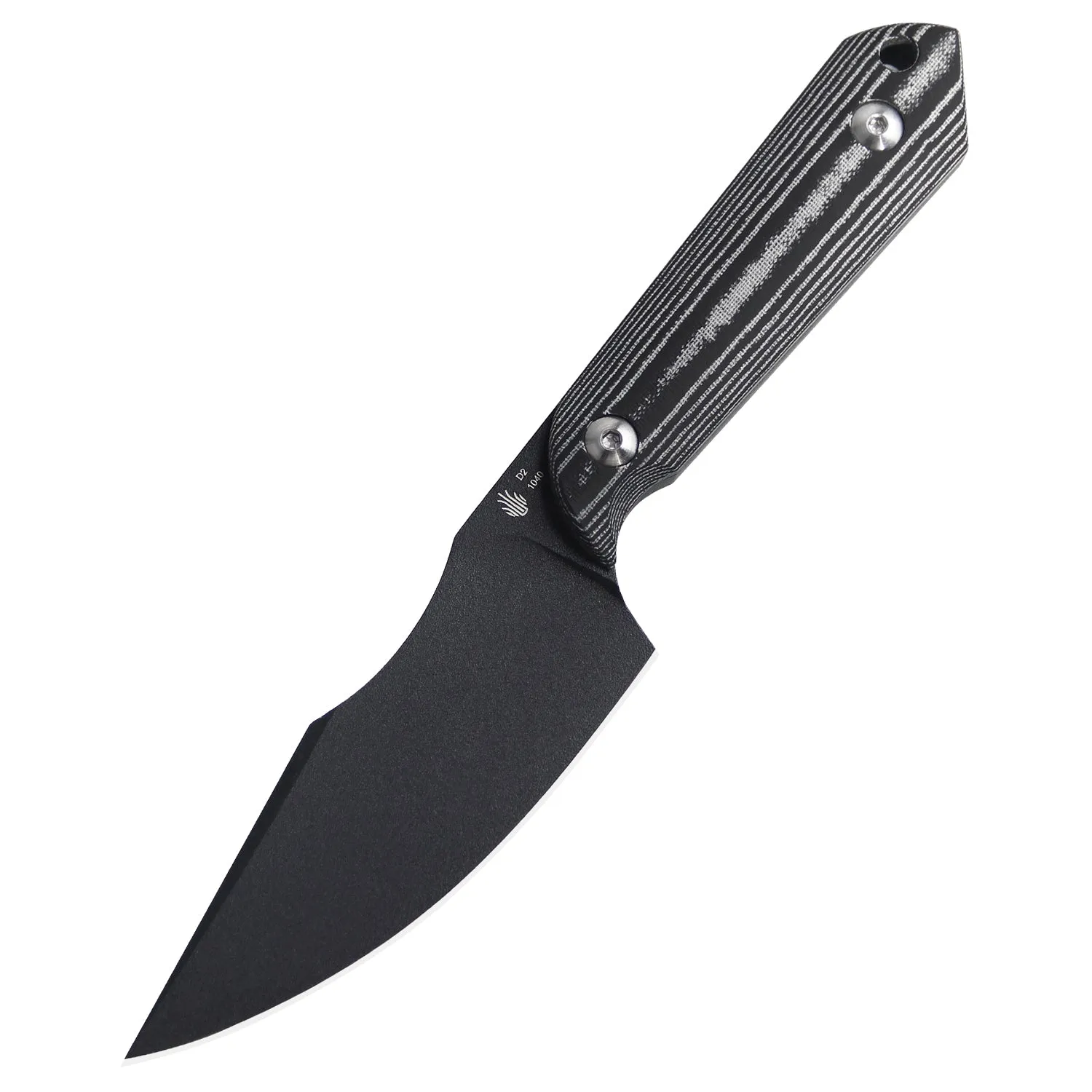 Kizer Harpoon Fixed Blade Knife Micarta Black 1040 (3.86 Black)