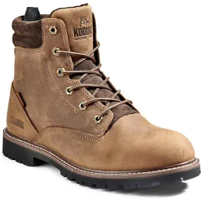 Kodiak Men's Mckinney 6 WP Slip Resist Safety Work Boot -Brown- 4TDQBN