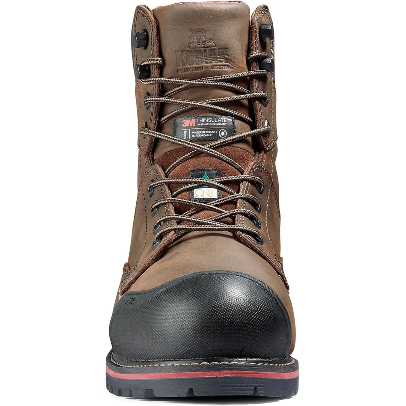 Kodiak Men's Widebody Warm 8 Comp Toe WP Work Boot -Brown- 8353DB