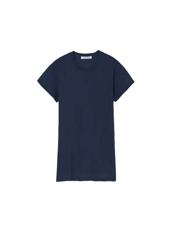 Lana Crewneck Tee in Marine Blue