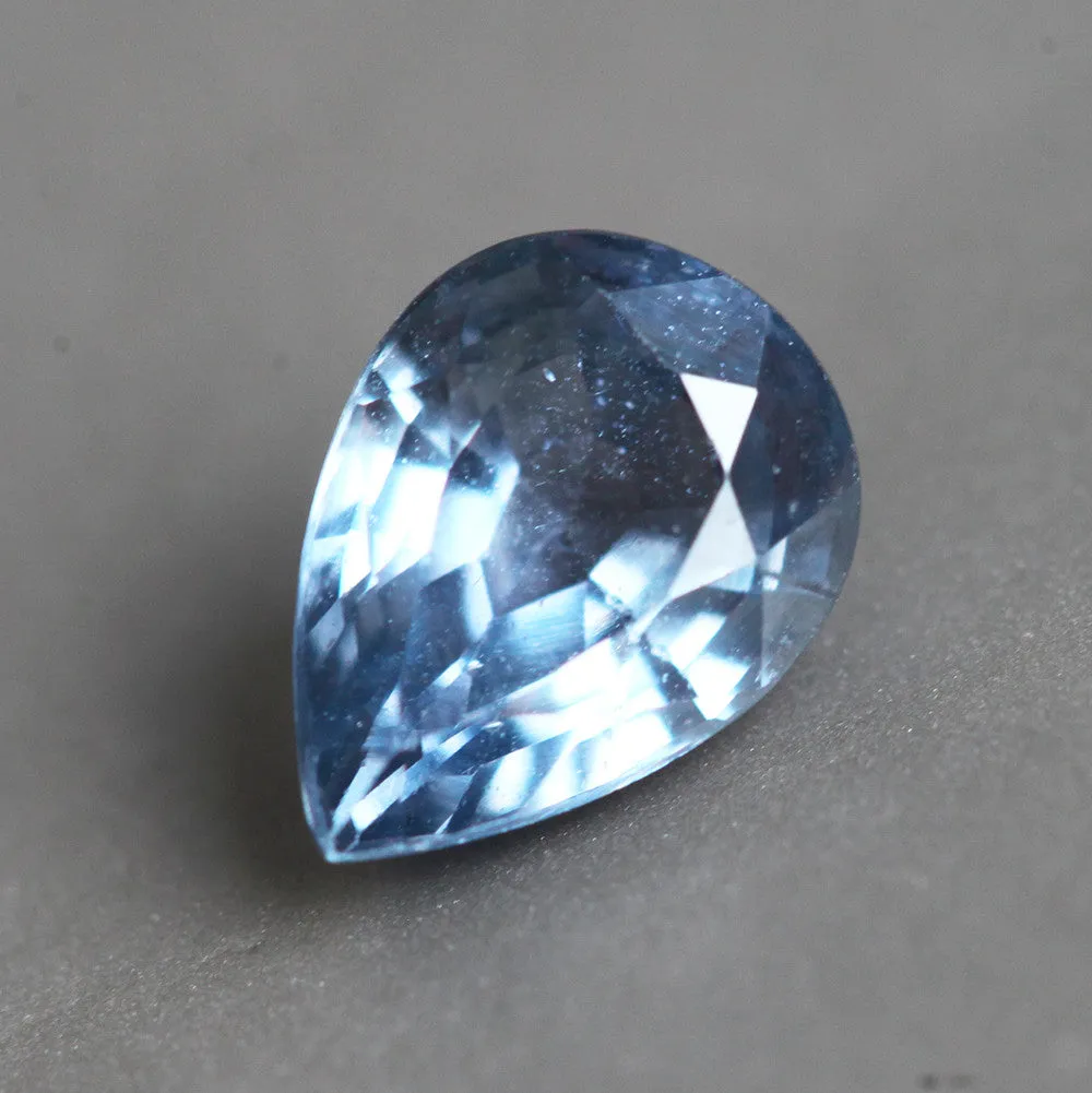 Loose 1.20 Ct Pear Aqua Blue Sapphire