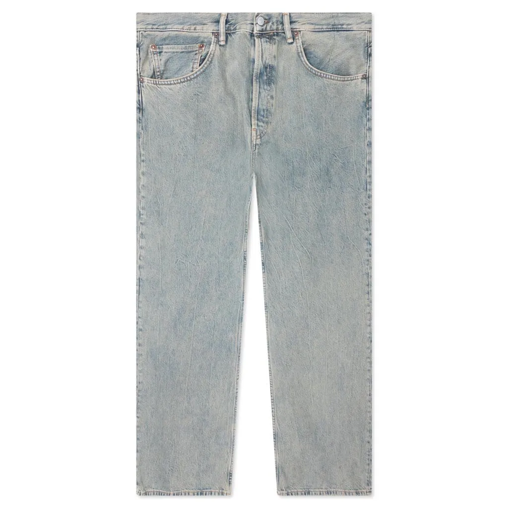 Loose Fit Jeans - Blue/Beige