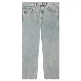 Loose Fit Jeans - Blue/Beige