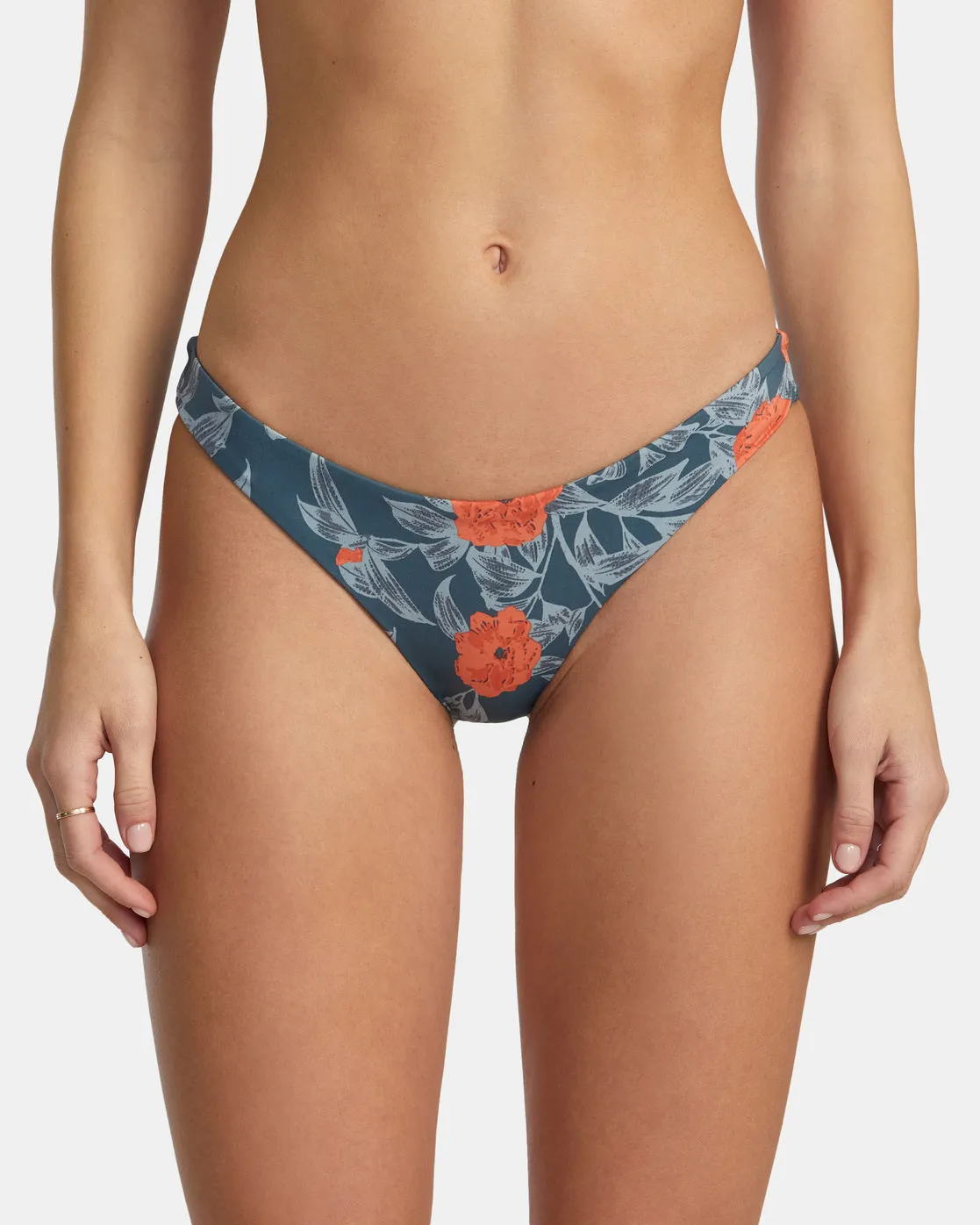 Low-Rise Cheeky Hipster Bikini Bottoms - Stormy Blue