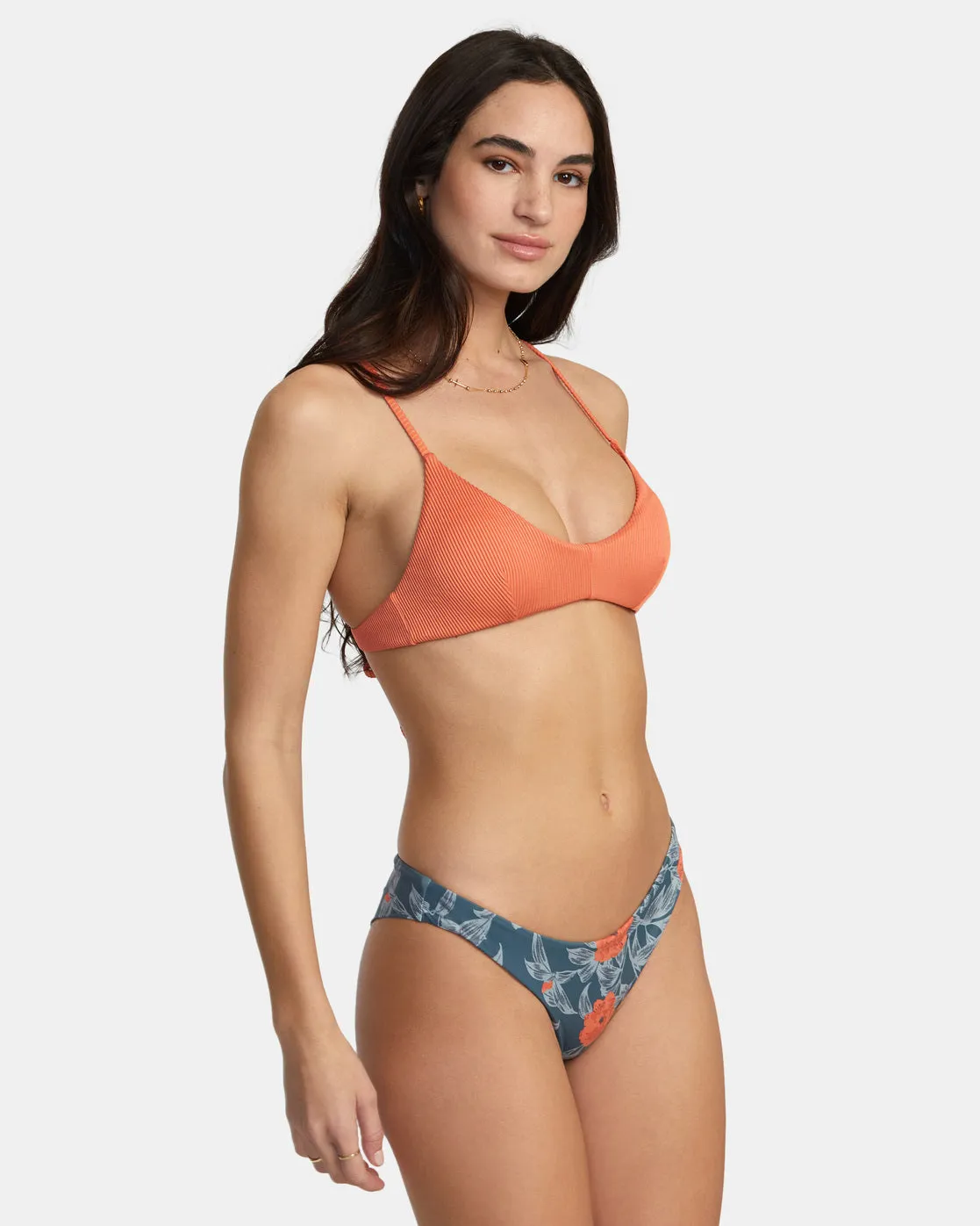 Low-Rise Cheeky Hipster Bikini Bottoms - Stormy Blue