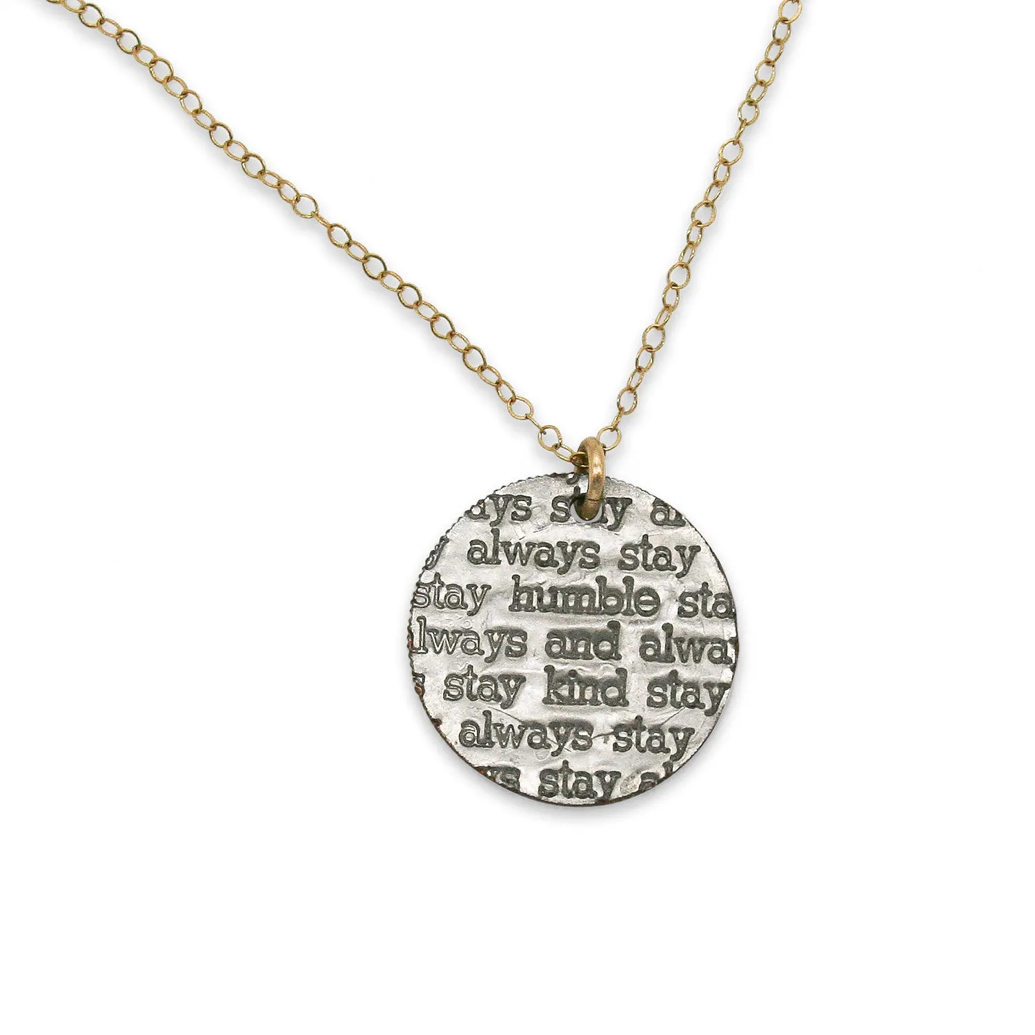 Mariamor Humble and Kind Necklace, Gold