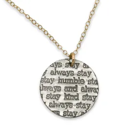 Mariamor Humble and Kind Necklace, Gold