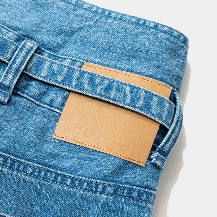 MEANSWHILE FADE DENIM WRAP PT-INDIGO