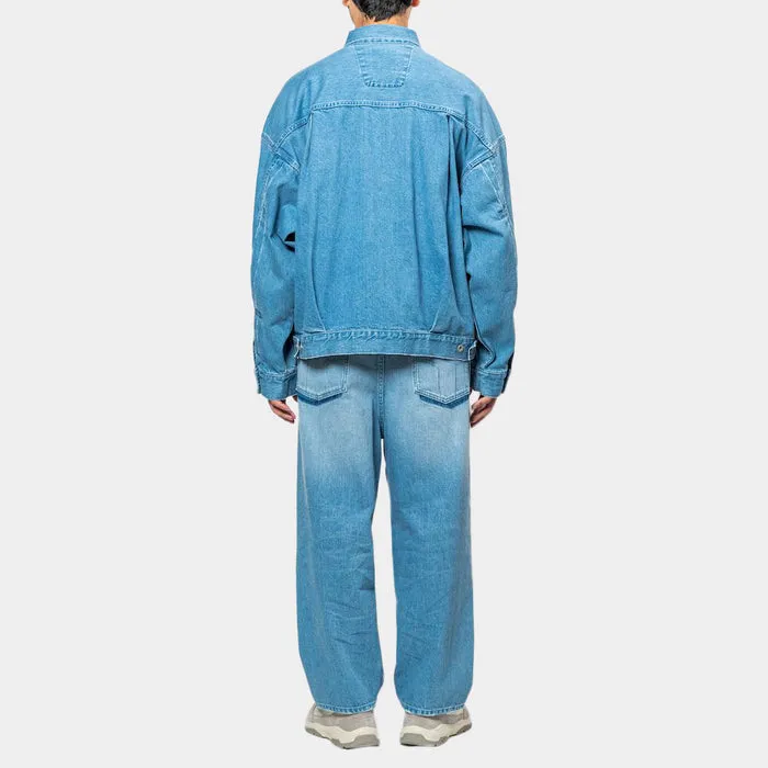 MEANSWHILE FADE DENIM WRAP PT-INDIGO