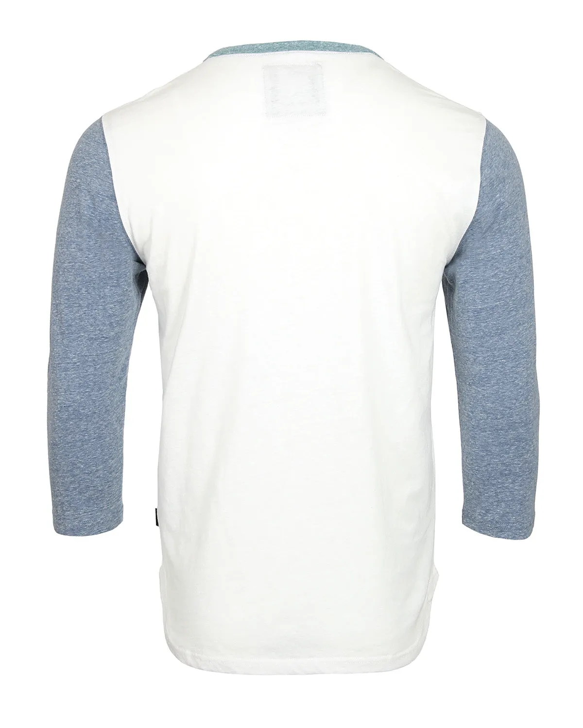 Men's 3/4 Sleeve Baseball Retro Henley Casual Athletic Button Crewneck Shirt