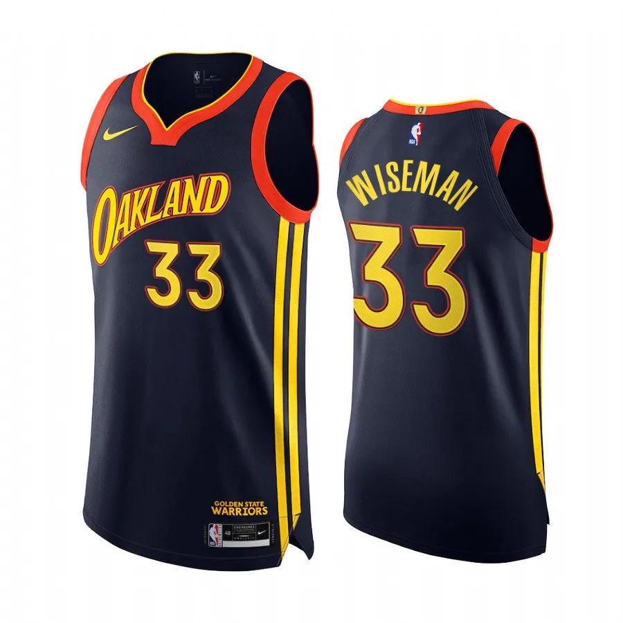 Men's Golden State Warriors James Wiseman City Jersey Black