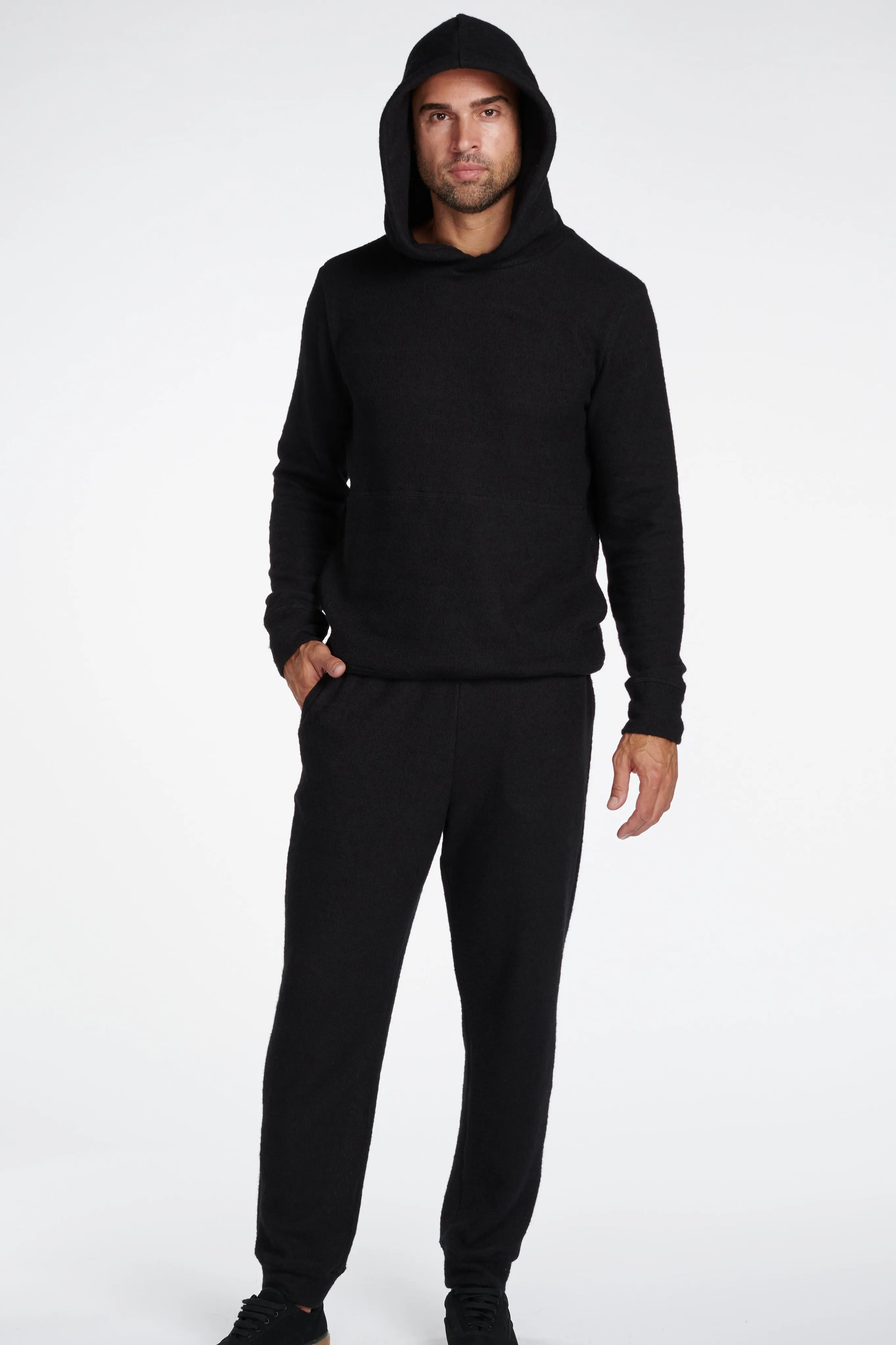 Men's Melange Knit Cinched Bottom Pant