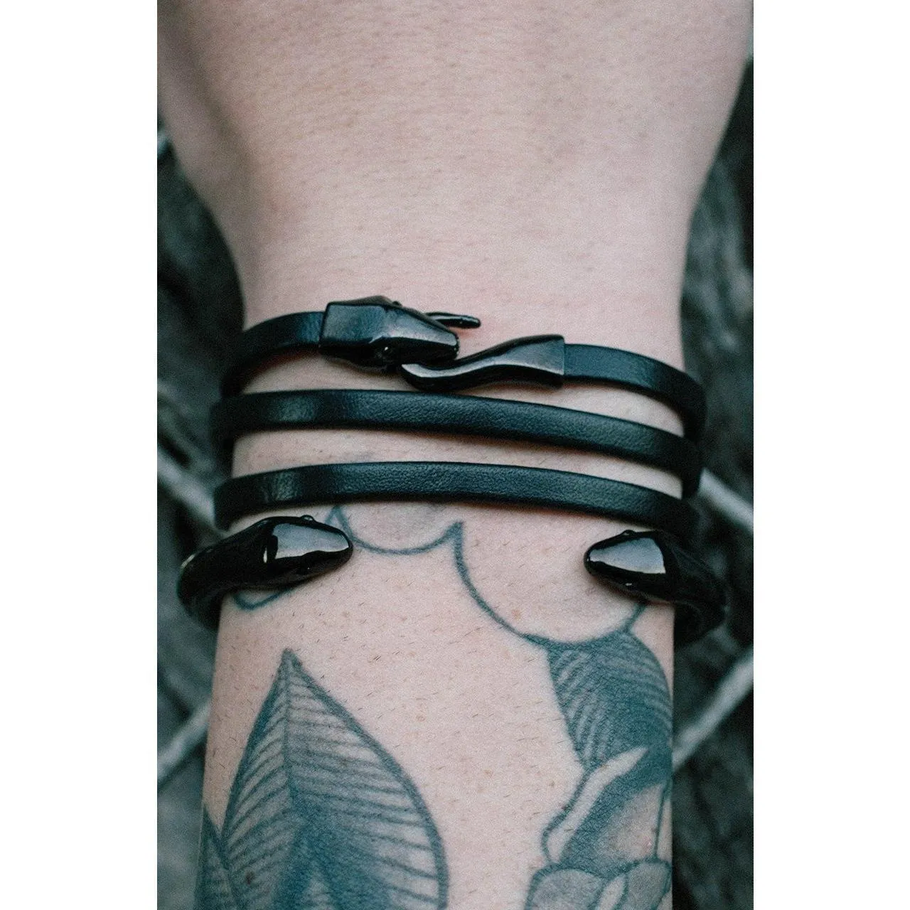 Mister Serpent Wrap Leather Bracelet V3