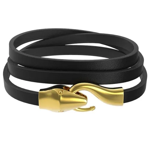 Mister Serpent Wrap Leather Bracelet V3