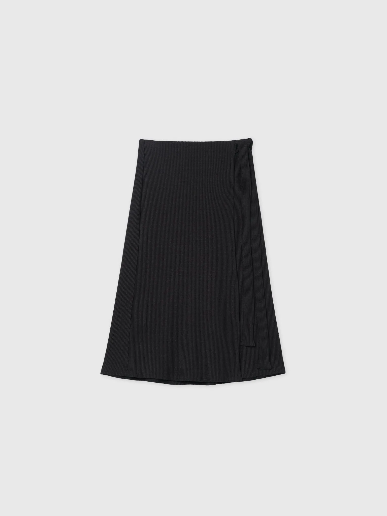 Modal Rib Knit Wrap Skirt