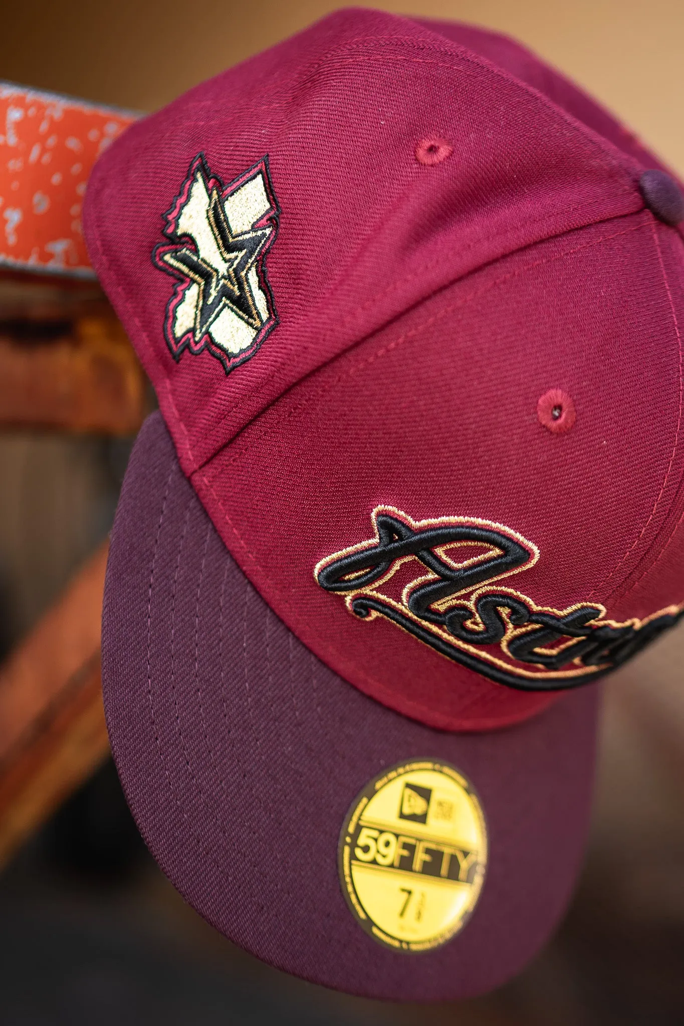 New Era Houston Astros Grey UV (Maroon/Burgundy)