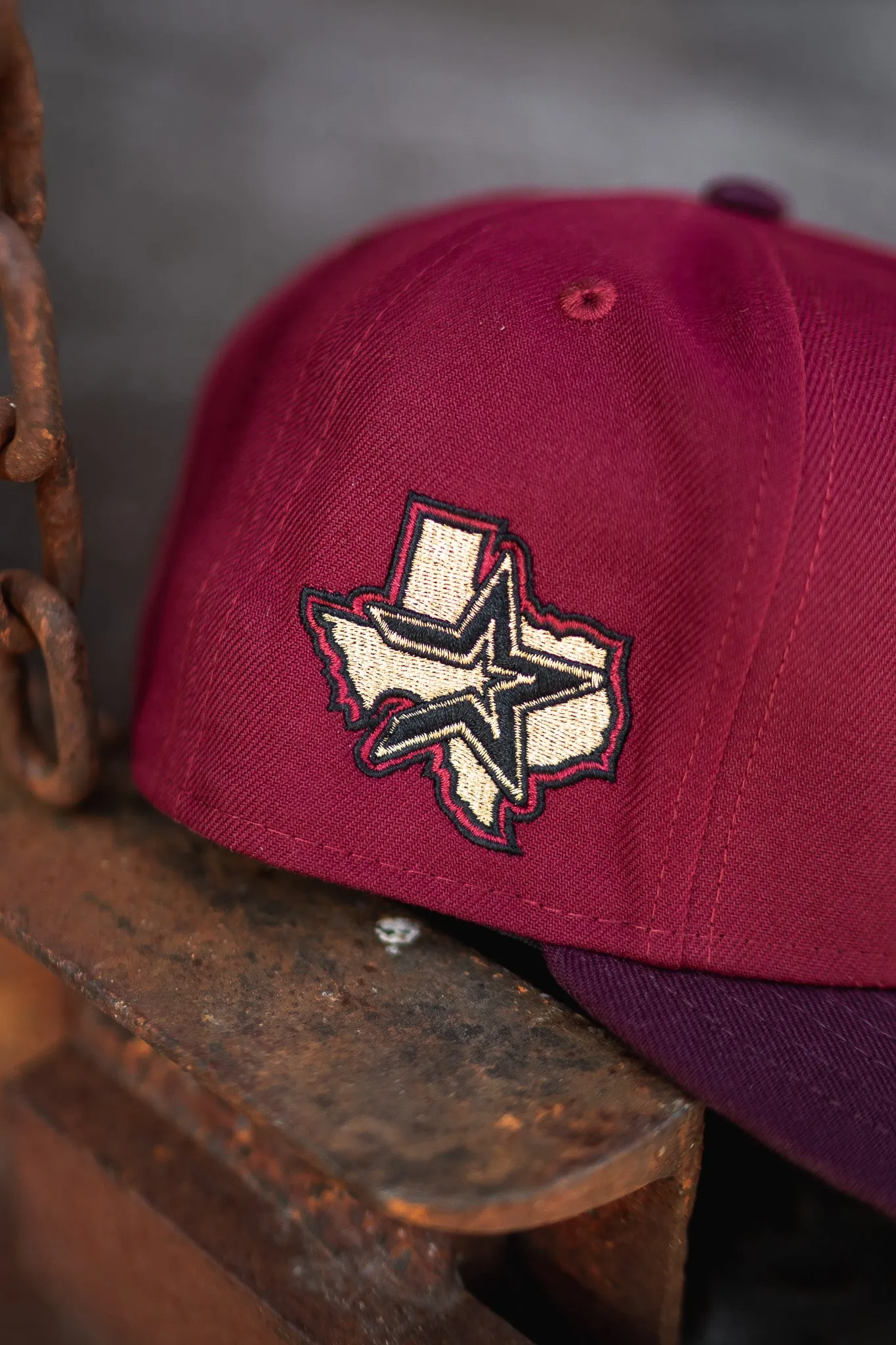 New Era Houston Astros Grey UV (Maroon/Burgundy)