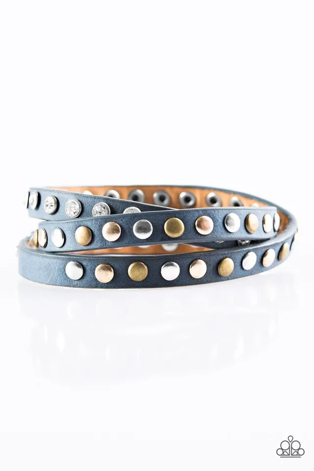 Paparazzi Accessories  - Lets Go For A CATWALK - Blue Bracelet