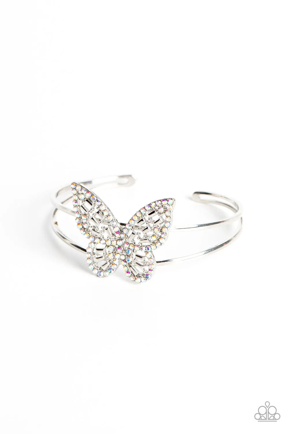 Paparazzi Butterfly Bella - Multi Iridescent Bracelet