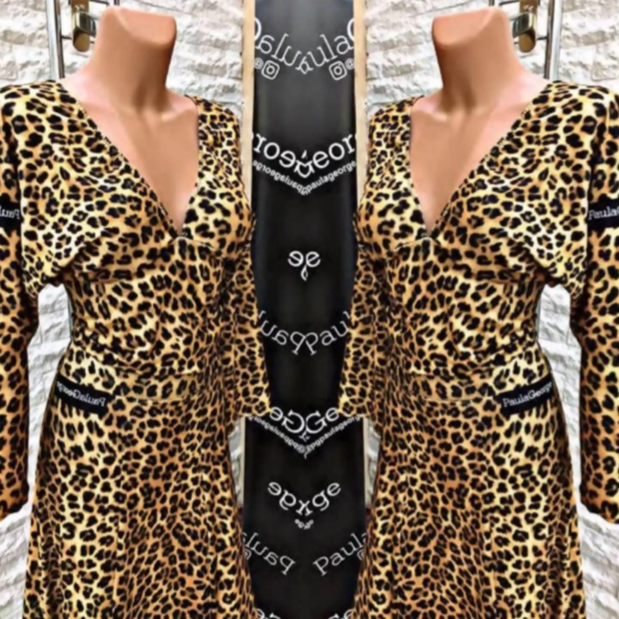 Paula George Leopard Practice Ballroom Dancewear