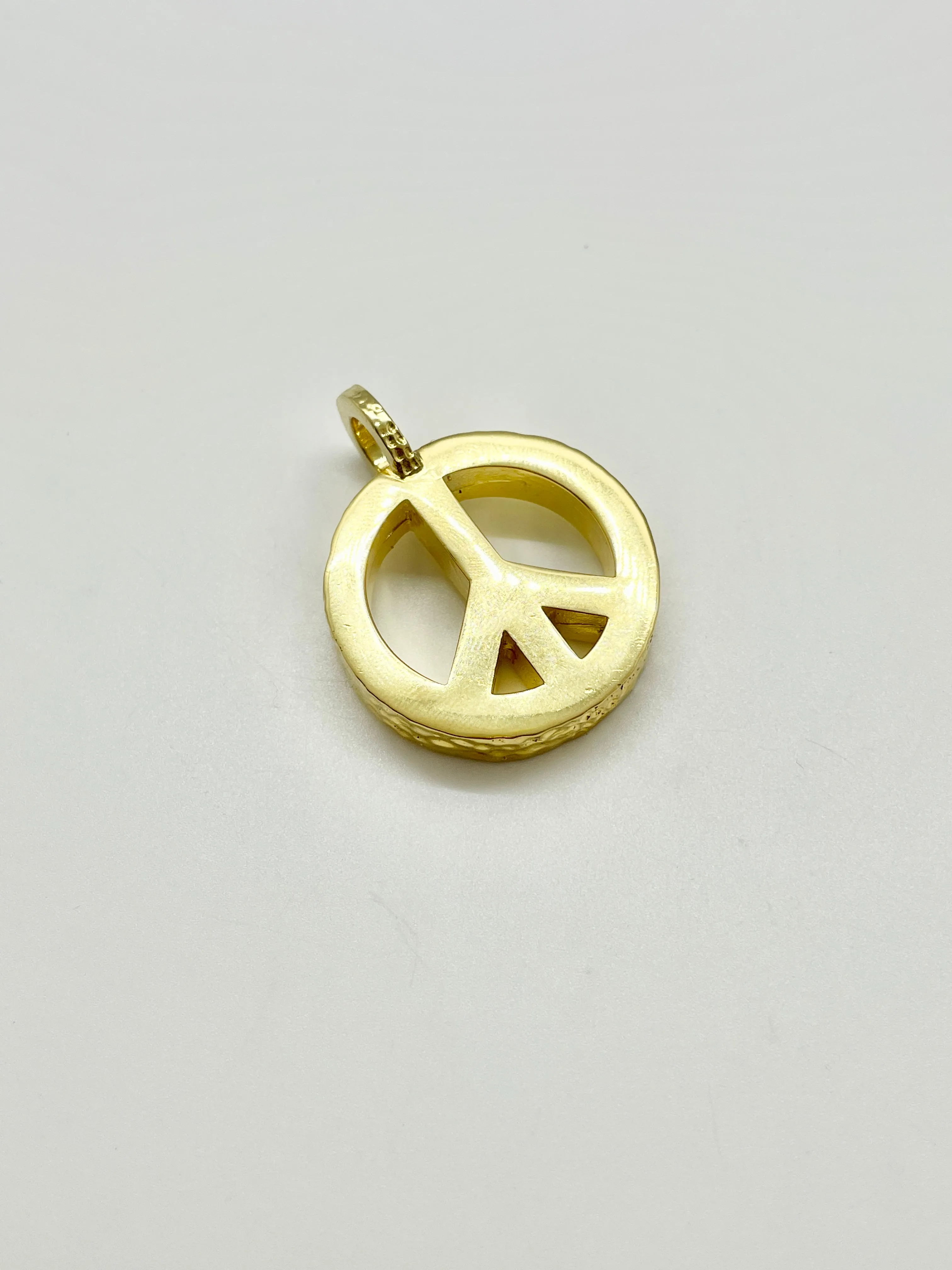 Peace Necklace with Gold Plated Box Chain