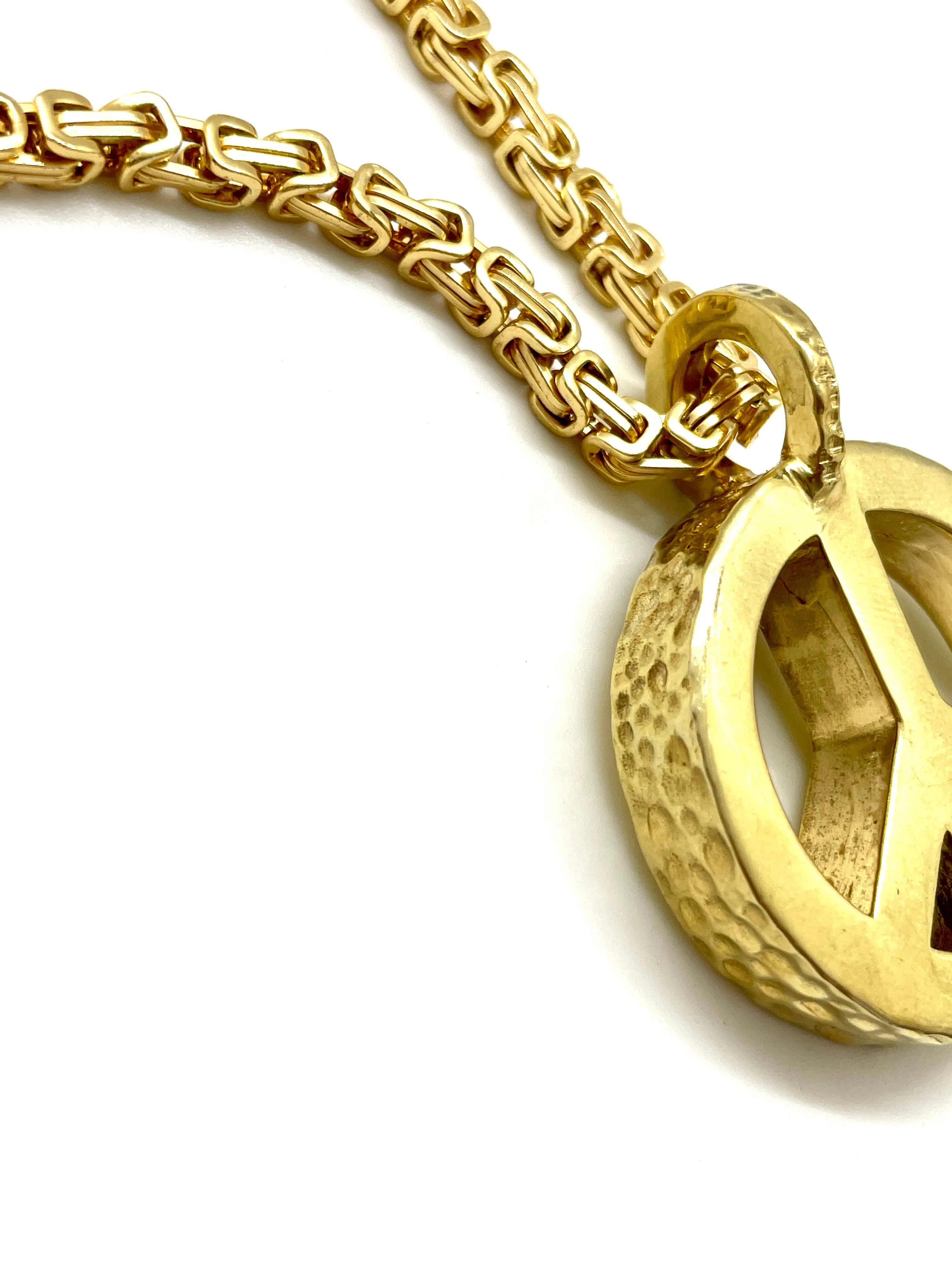 Peace Necklace with Gold Plated Box Chain