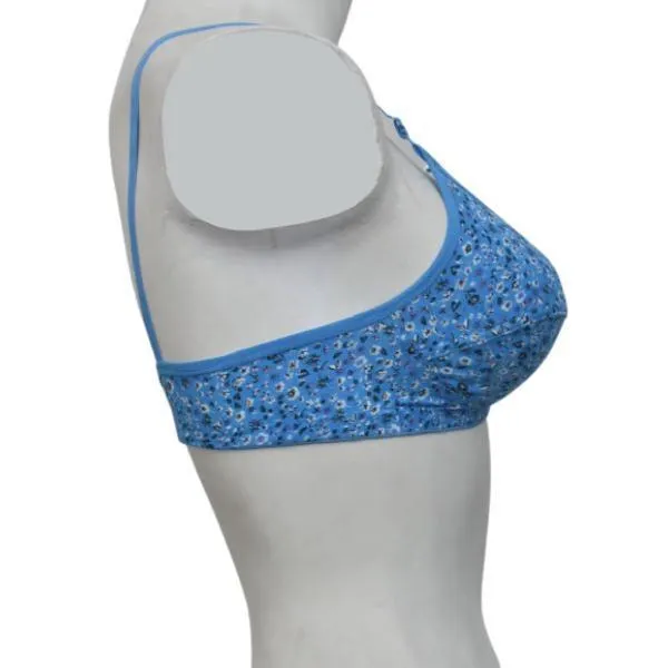 Printed Stretchable Cotton Bra Fn112 For Women