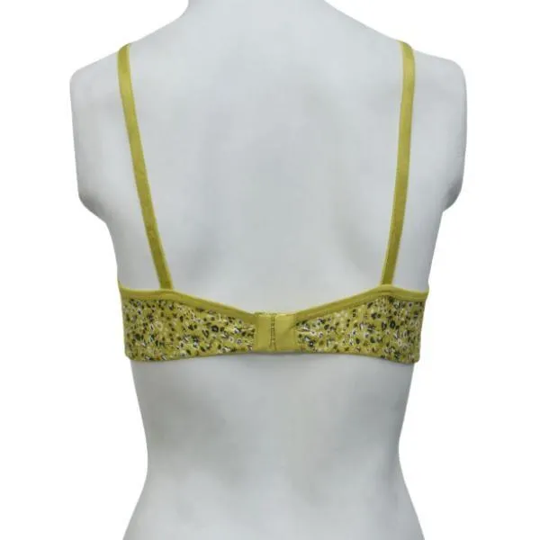 Printed Stretchable Cotton Bra Fn112 For Women