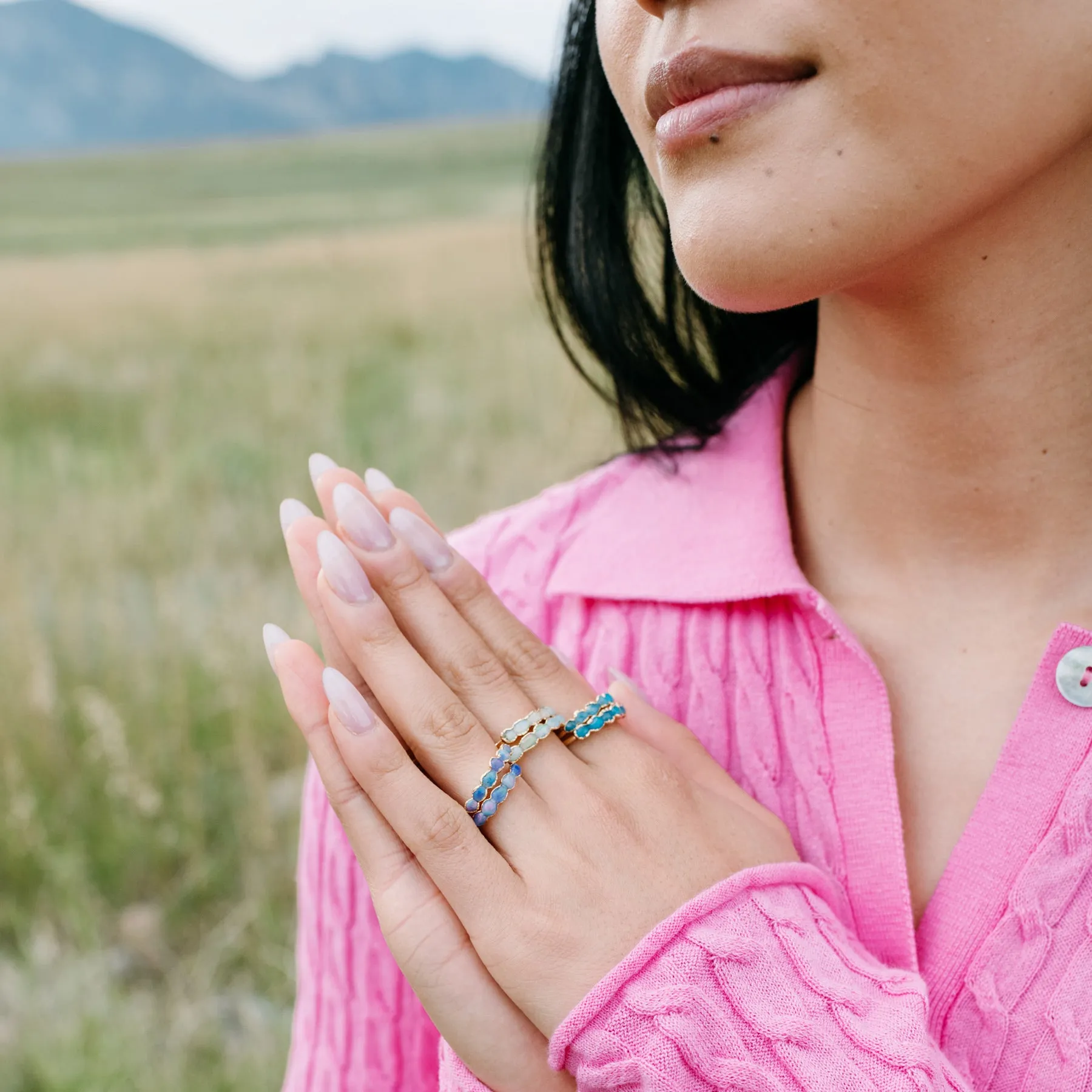 Purple Opal Ring