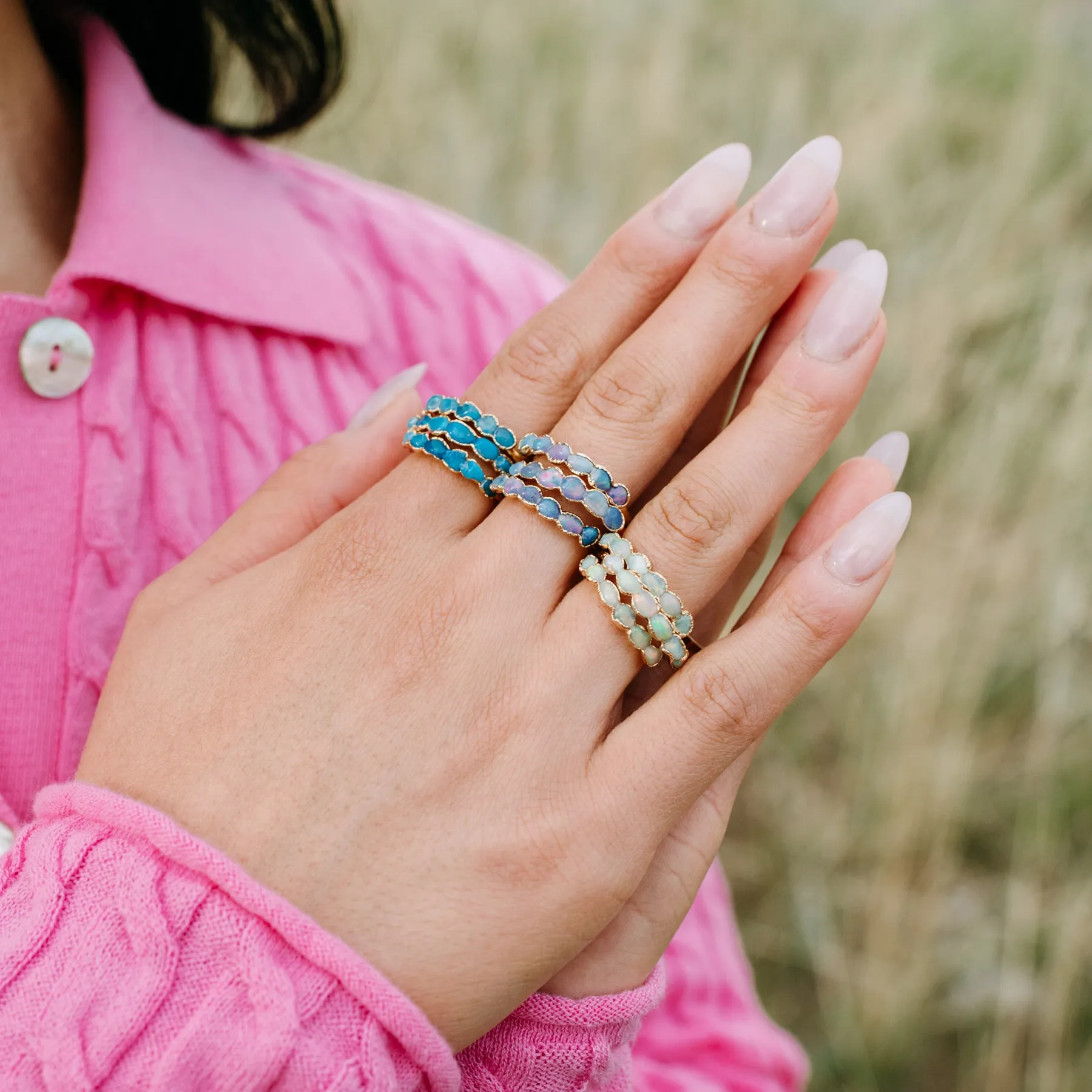 Purple Opal Ring