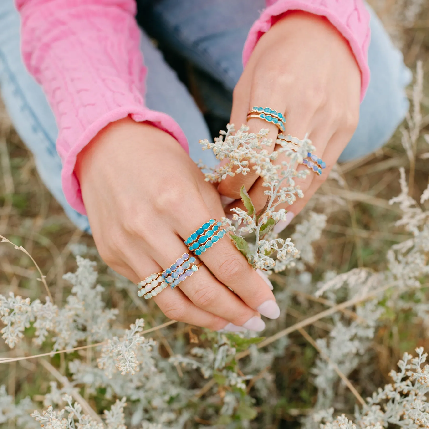 Purple Opal Ring