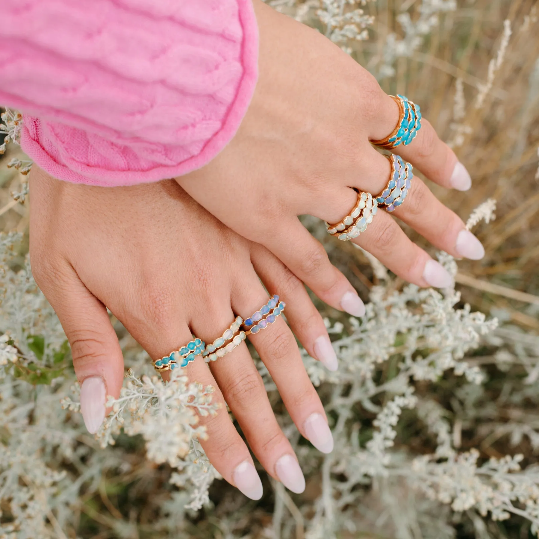 Purple Opal Ring