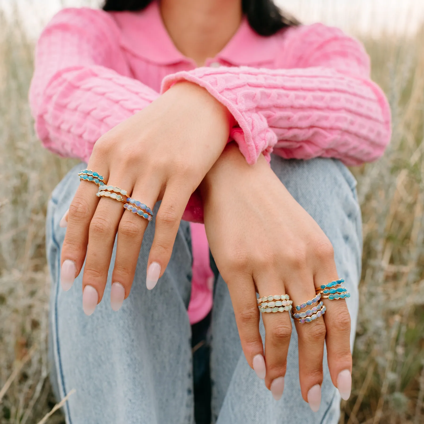 Purple Opal Ring