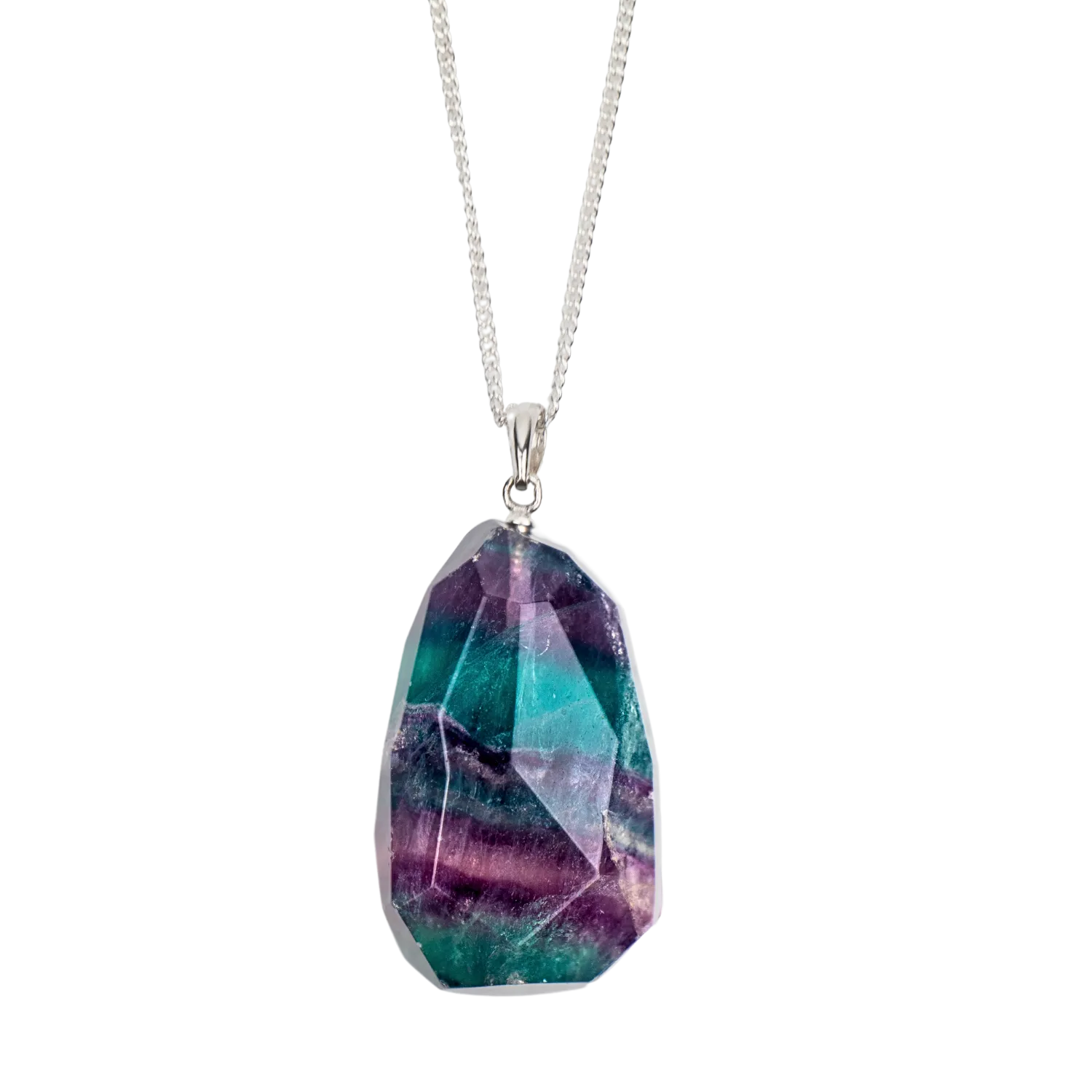 Rainbow Fluorite Necklace