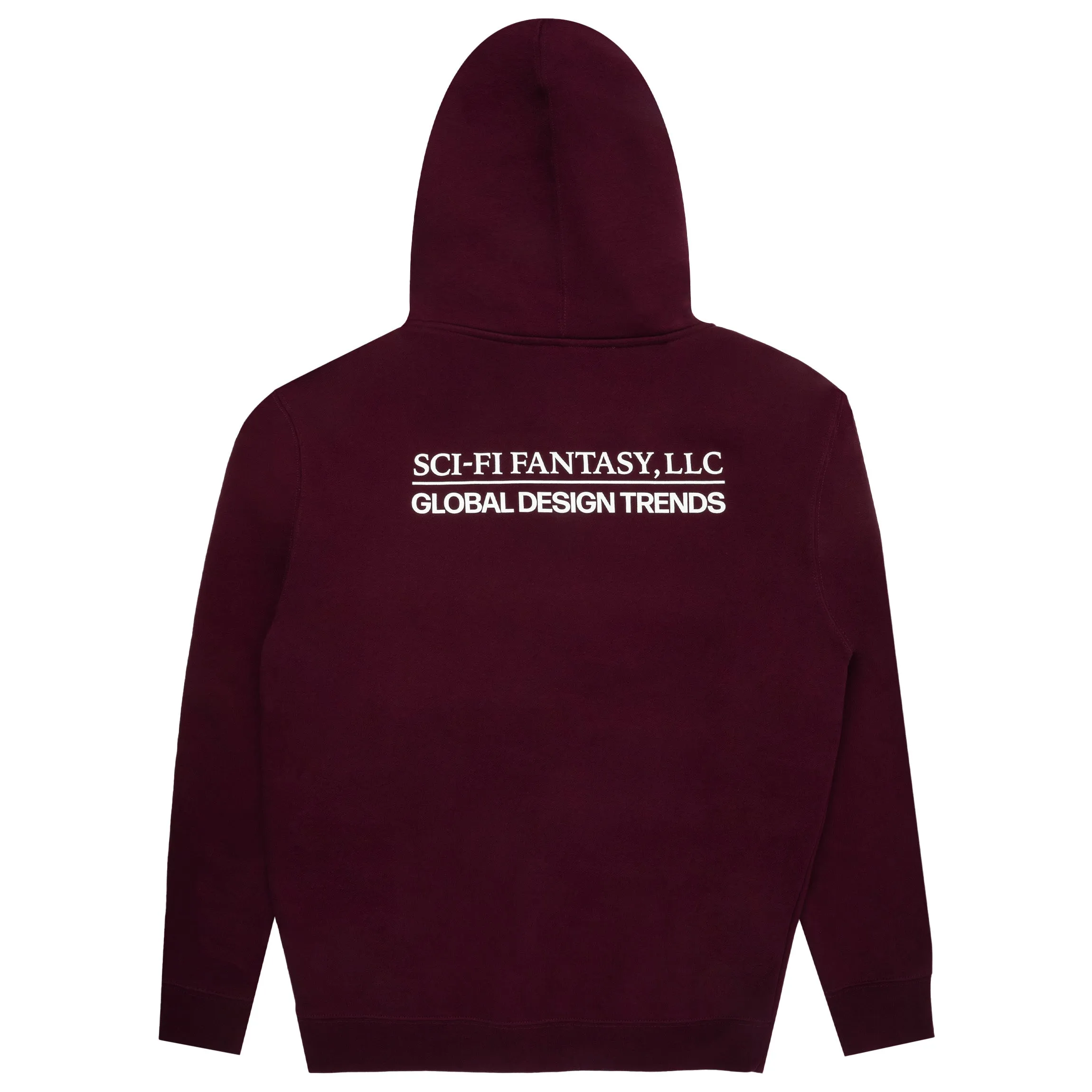 Sci-Fi Fantasy Design Trends Zip Hoodie Maroon