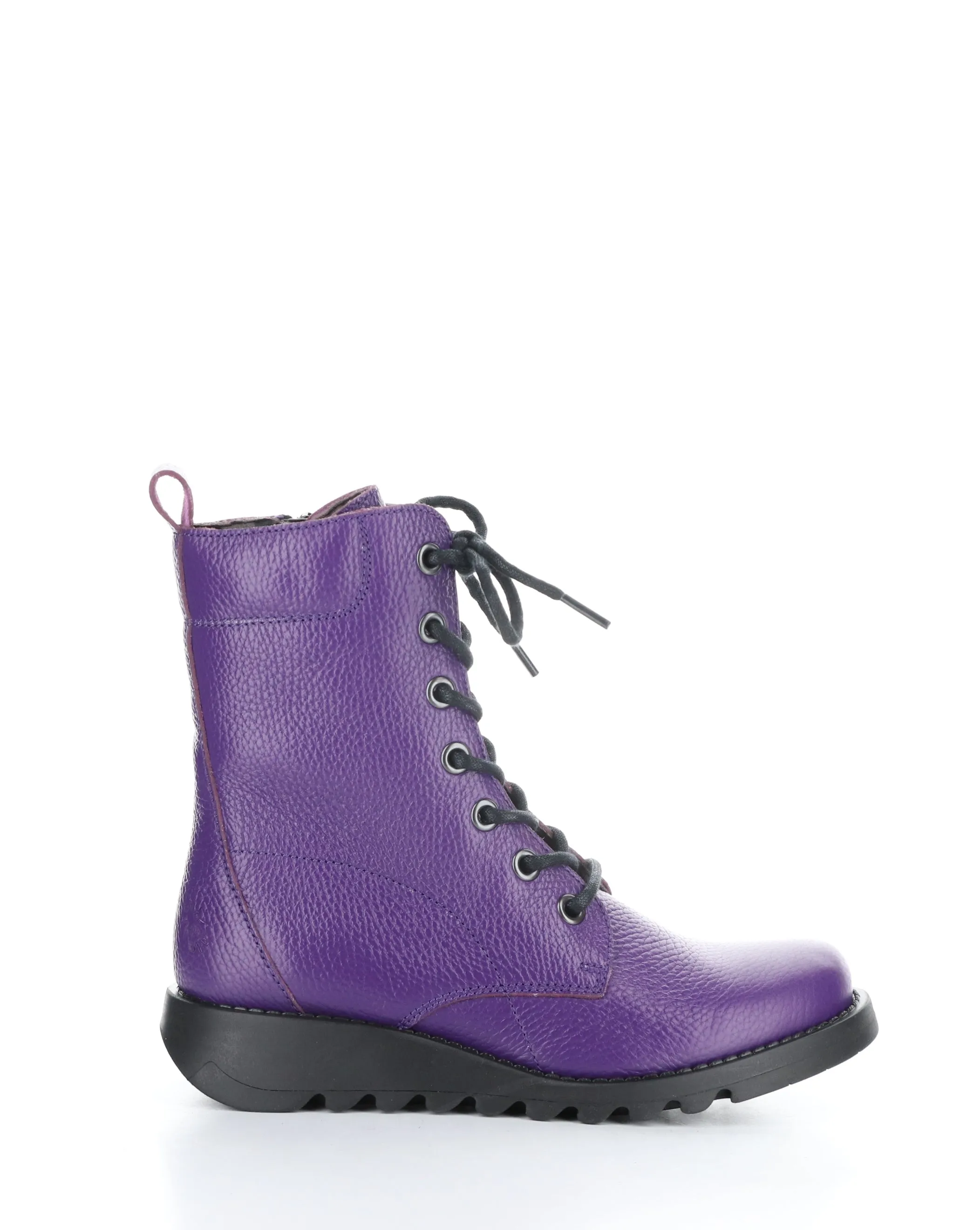 SILF015FLY 006 PURPLE Round Toe Boots