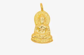 Sitting Buddha Charm Wholesale 14K Gold, Solid 14K Gold, G173