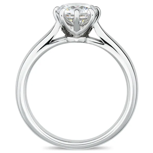 Six Prong Round Brilliant Engagement Ring [Setting Only] - EC018