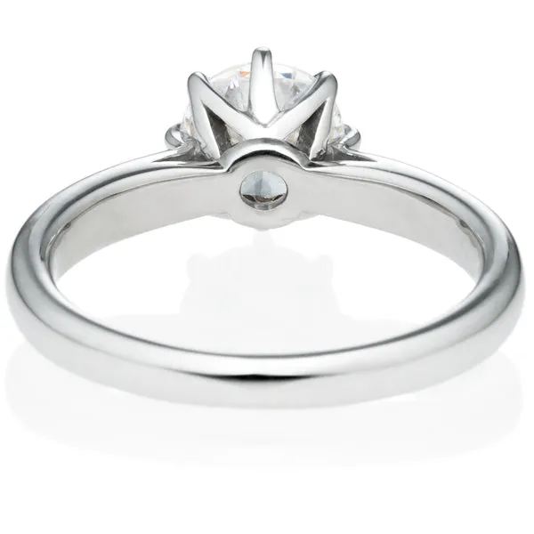 Six Prong Round Brilliant Engagement Ring [Setting Only] - EC018